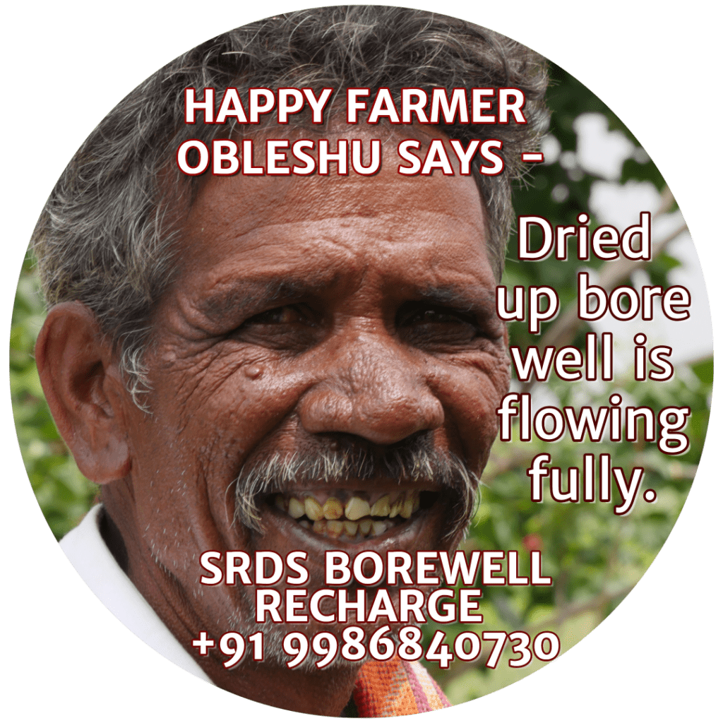 Shows farmer after recharge success